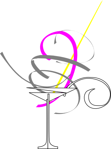 Clip Arts Related To - Cocktail Glass (444x593)