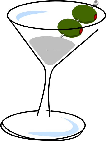 Martini With Olives Clip Art At Clker Com Vector Clip - Martini Clip Art Png (534x594)