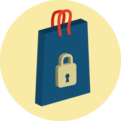 Safe And Secure Shopping Kalatika Proudly Offer A Safe - Illustration (394x394)