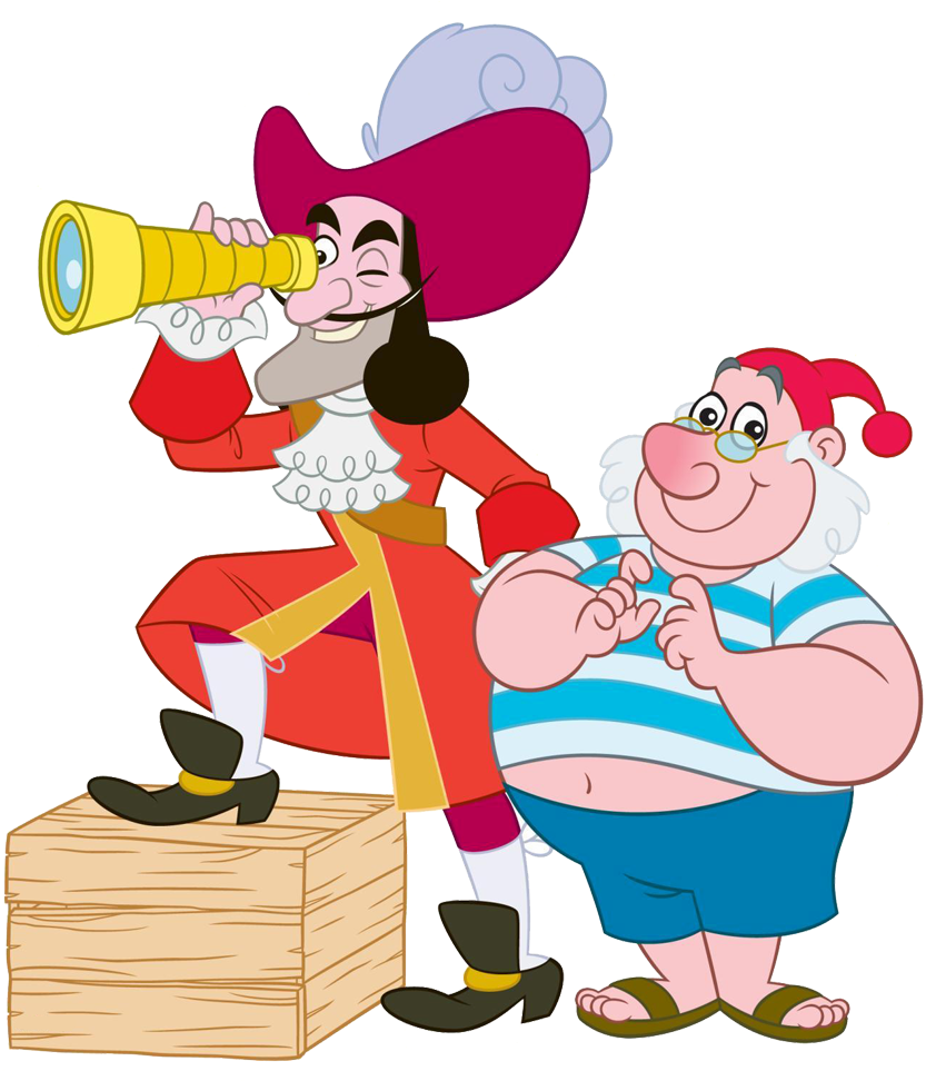Hook Smee - Captain Hook & Mr. Smee Cardboard Stand-up (864x971)