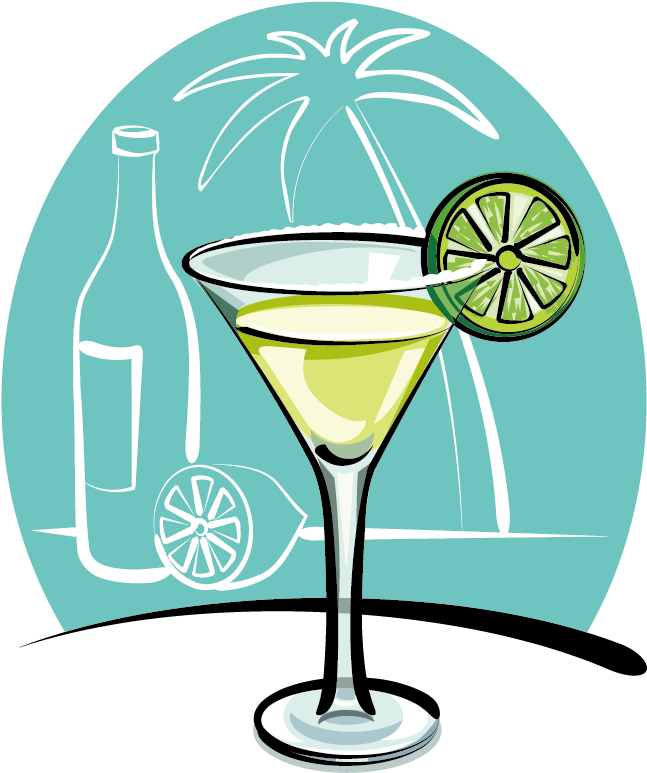 Margarita Drawing Royalty Free Clip Art - Dibujos De Cocteles Animados (963x1113)