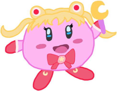 Sailor Moon Kirby By Rockettreverie - Sailor Moon Kirby (600x771)
