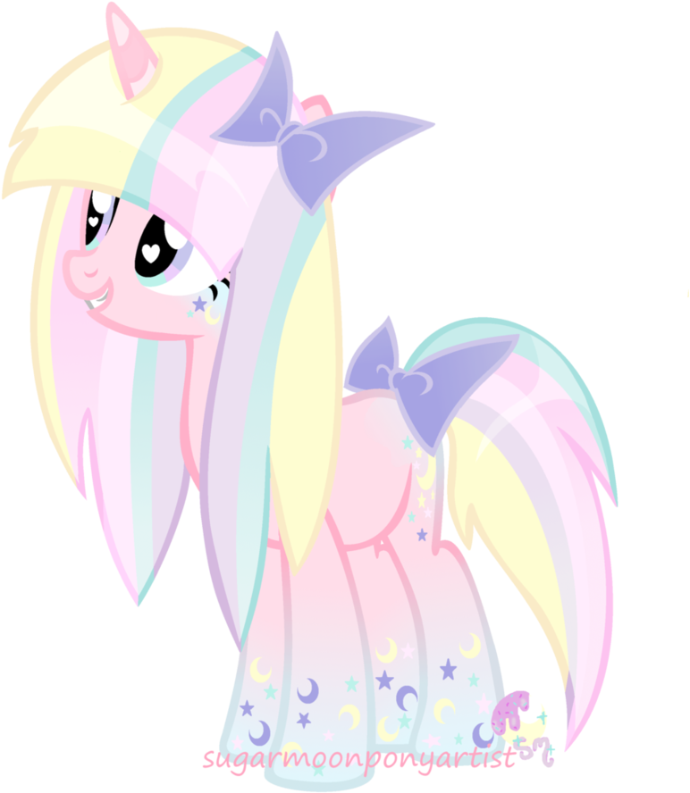 Rainbow Power Sugar Moon By Sugarmoonponyartist - My Little Pony Sugar Moon (830x962)
