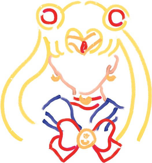 Minimal Sailor Moon Https - Sailor Moon Tumblr Transparent (540x681)
