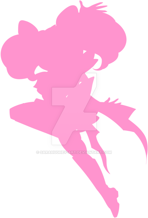 Sailor Chibimoon Silhouette By Sarahughey-art - Sailor Uranus Silhouette Png (900x900)