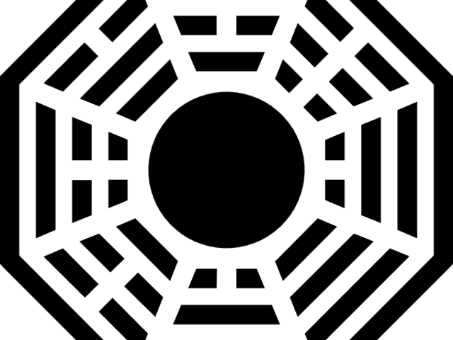 Dharma Clipart - Dharma Octagon Symbol Wall Clock (640x480)