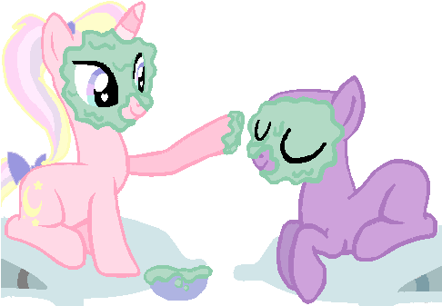 Collab Spa Time With Sugar Moon By Sugarmoonponyartist - Cartoon (485x362)