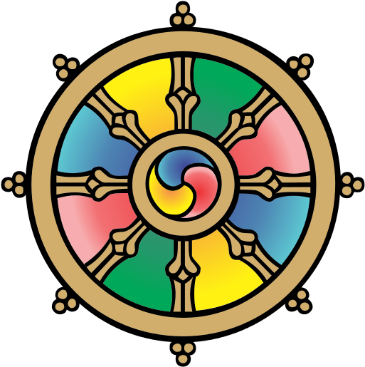 "the Dharmachakra Or "wheel Of The Law" Represents - Buddhism (522x522)