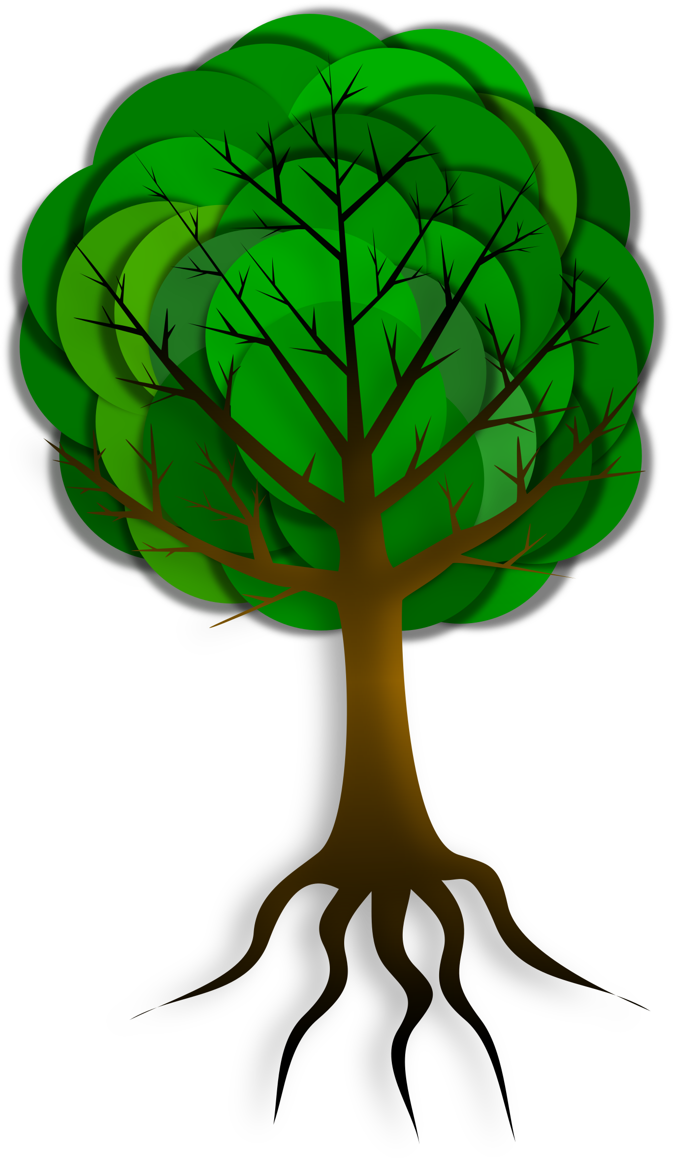 Big Image - Arbol Con Raices Png (1384x2400)