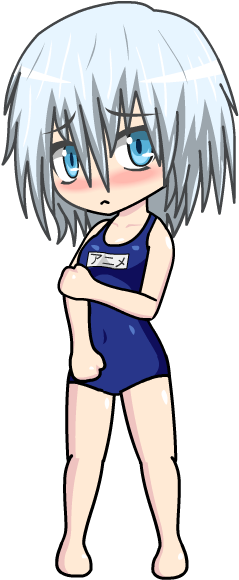 Swimmer Aoi [anime Gacha] By Lunimegames - Cartoon (323x600)
