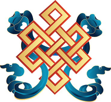 Vector Auspicious Symbol Mongolia Buddhism - ! 5'x7'area Rug (369x340)