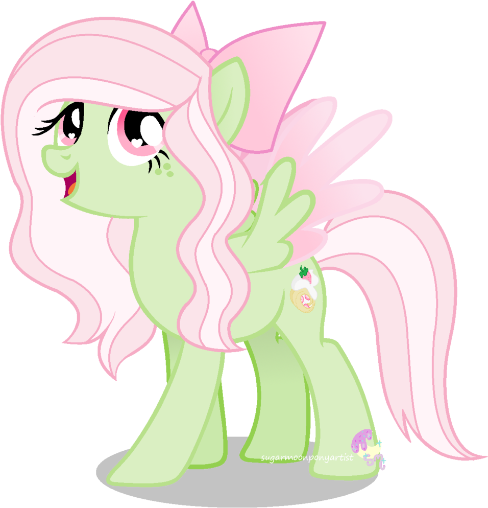 Sugarmoonponyartist Strawberry Bell Re-design By Sugarmoonponyartist - Suger Moon Pony Artist (1024x1030)
