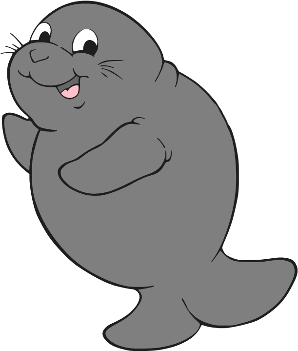 Manatee Clipart - Manatee Clip Art (637x750)