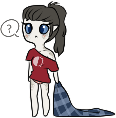 {tmf} Sleepy Seal Girl By Catbae - Cartoon (410x425)