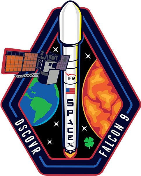Mission Patch - Cafepress Dscovr Launch Logo 5'x7'area Rug (500x607)