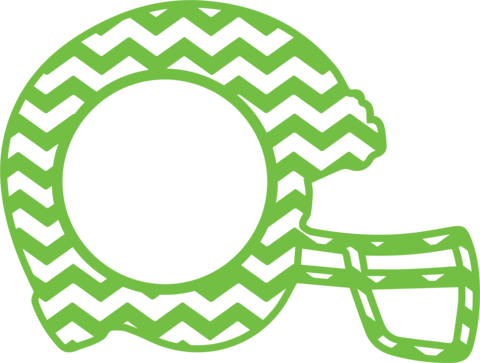 Football- Chevron Helmet With Monogram Circle - Pink Camo (480x363)