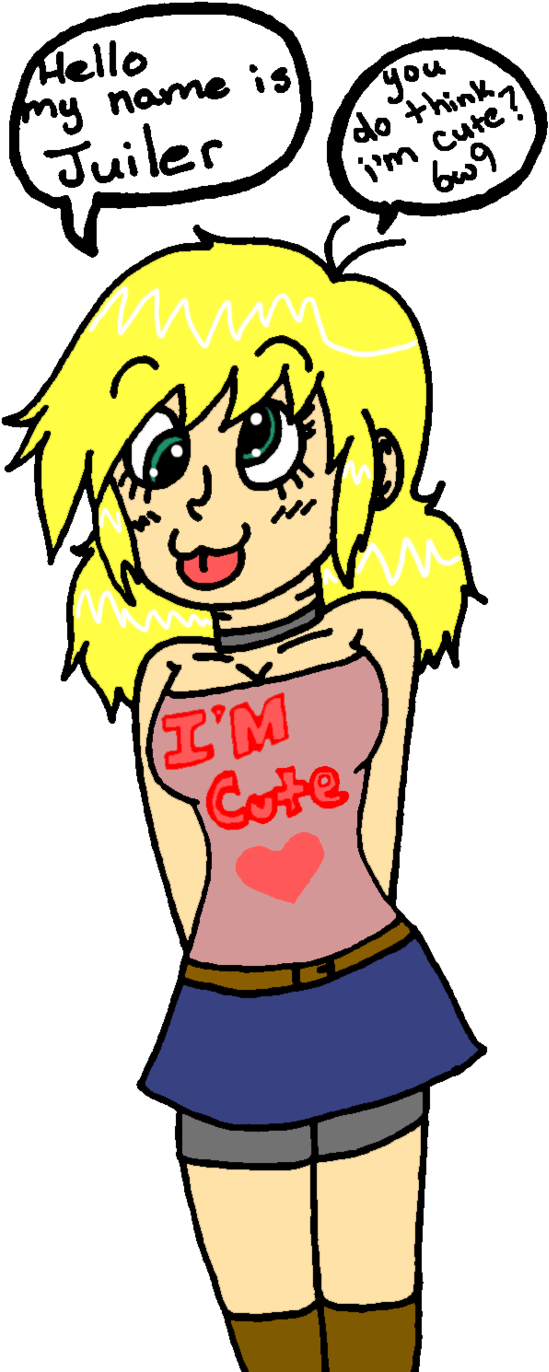 Dumb Blonde By Megagirlahnna-exe - Cartoon (582x1373)
