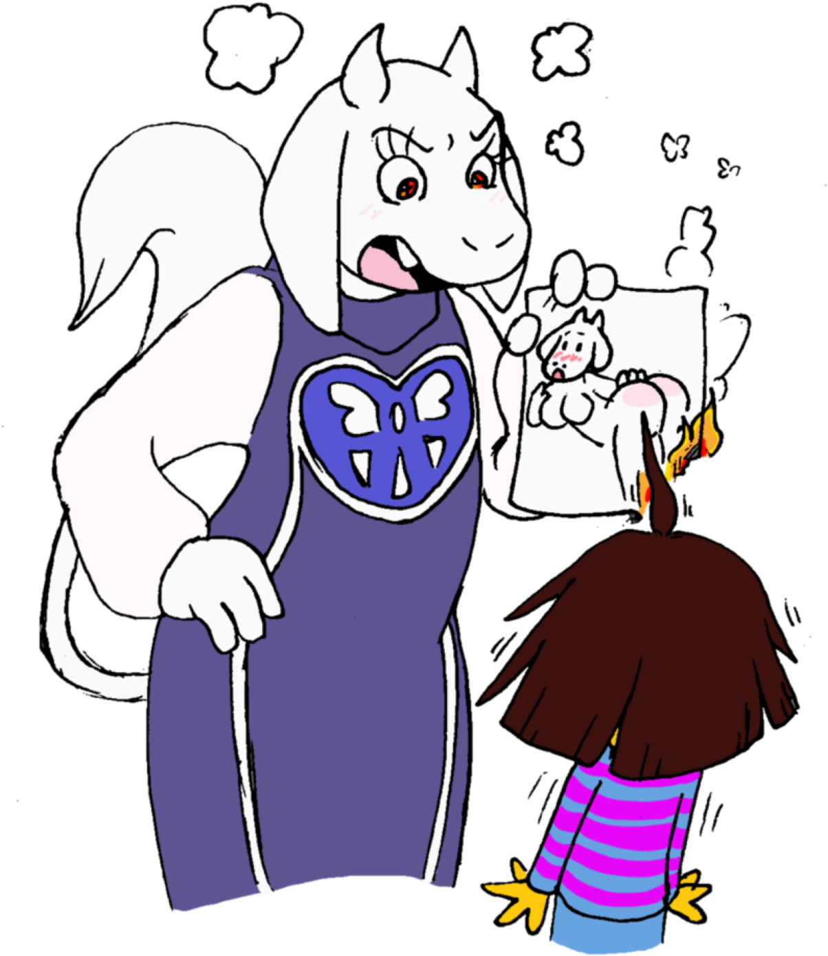 I Just Imagined An Alternate Universe Where Toriel - トリエル イラスト (1280x1439)