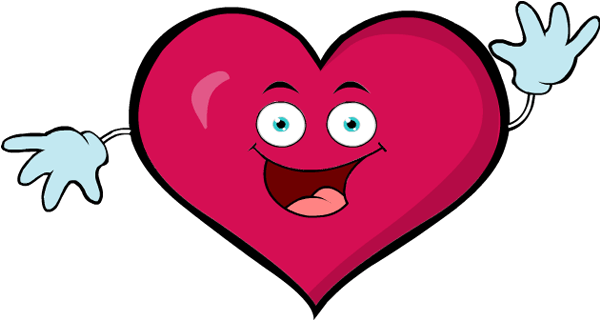 Happy Heart Sign Clipart (600x630)