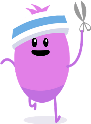 Zany Running Around With Scissors - Cartoon (400x400)