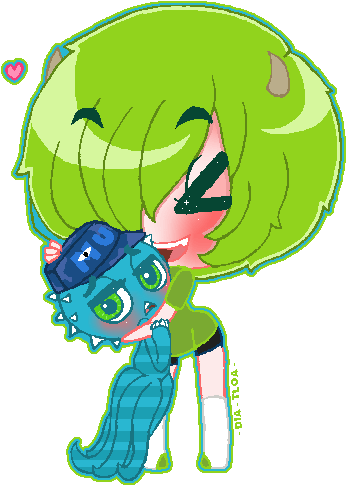 Little Boy And Frightening By Dia-tloa On Deviantart - All Dia Tloa Monster University (469x518)
