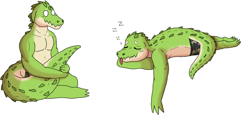 Cute Crocodile By Heatheclif - Drawing (1024x683)