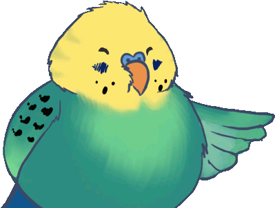 Budgie Clipart Clip Art - Animated Budgie Gif (480x480)