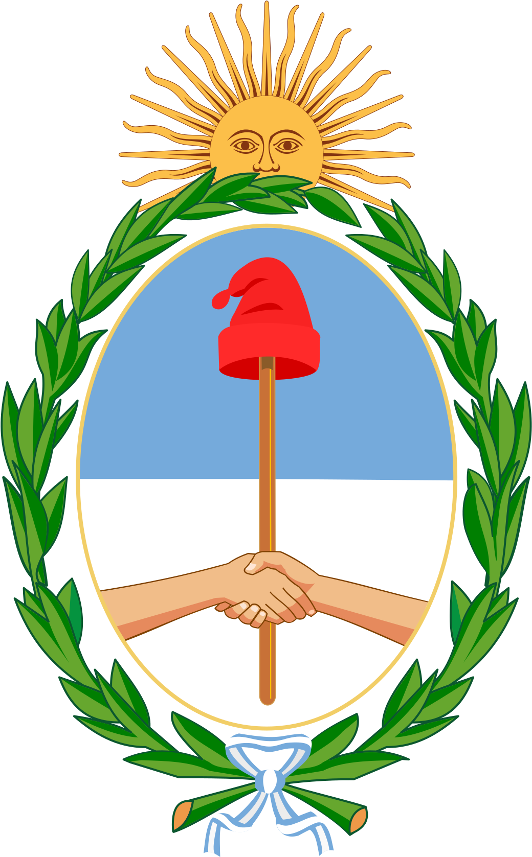 The Liberty Hat - Argentina Coat Of Arms (600x514)