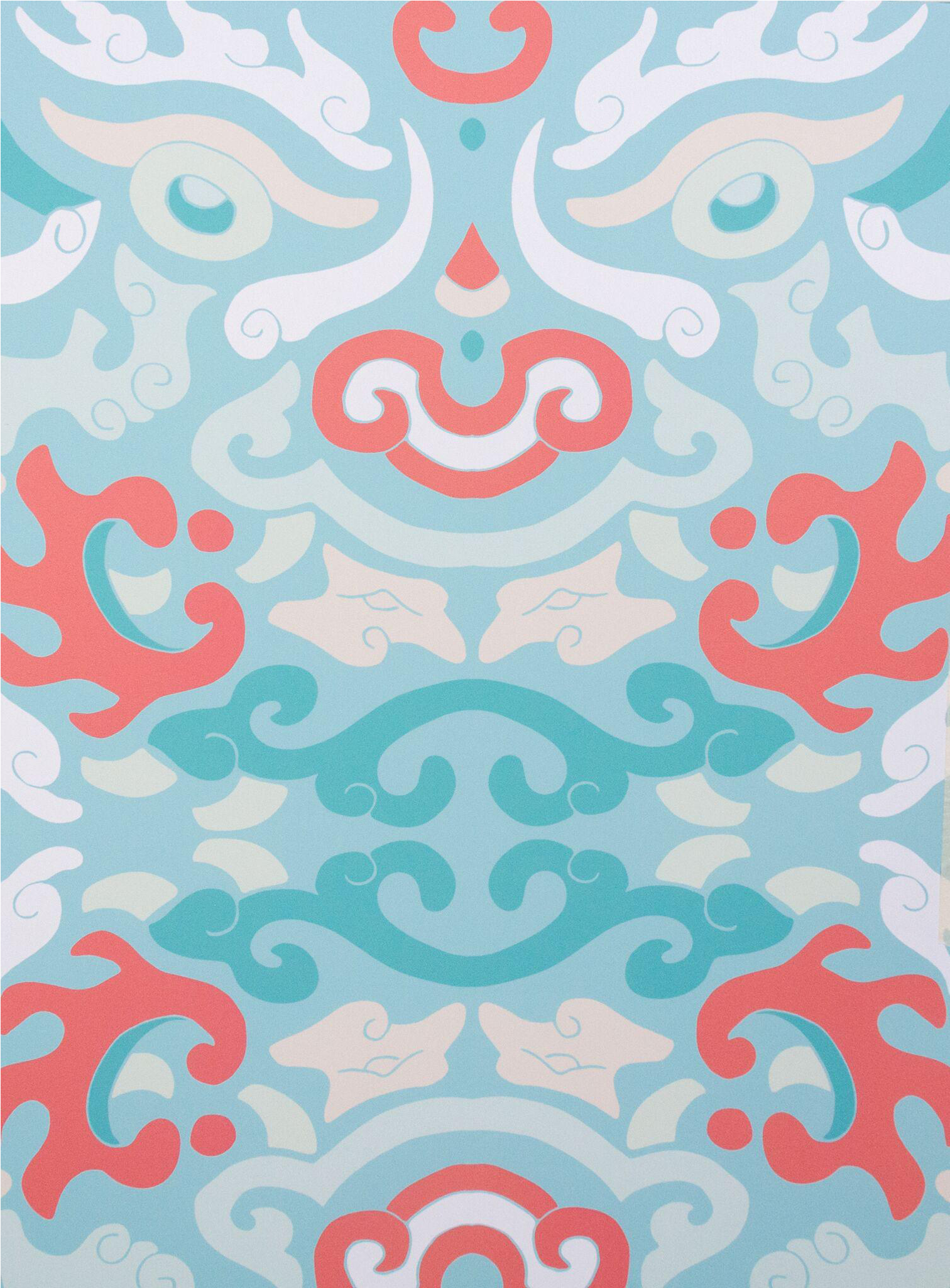 Mitchell Black Home Foo You Looking At Coral Reef Wallpaper - Mitchell Black Julianne Taylor Style Foo You, Coral (1679x2276)