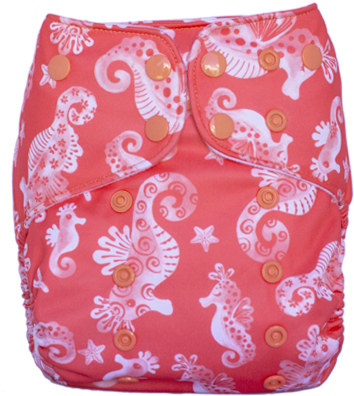 Coral Reef Cloth Diaper - Diaper (500x500)