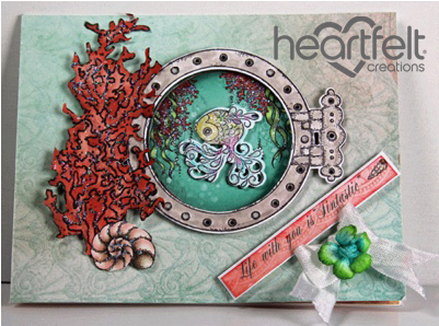 Porthole And Coral - Heartfelt Creations (400x400)