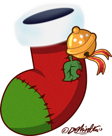 Winter Festival Decoration By Tamarinfrog - Cartoon (375x453)