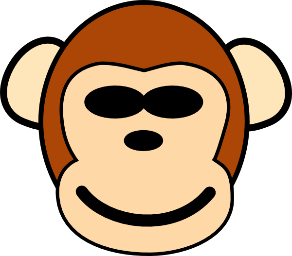 Year Of The Monkey Clipart Monyet - Monkey Clip Art (600x527)
