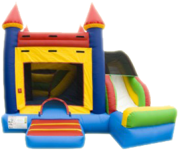 Best Page Image With Inflatable Bounce House Rentals - Bounce House Slide Combo (400x357)