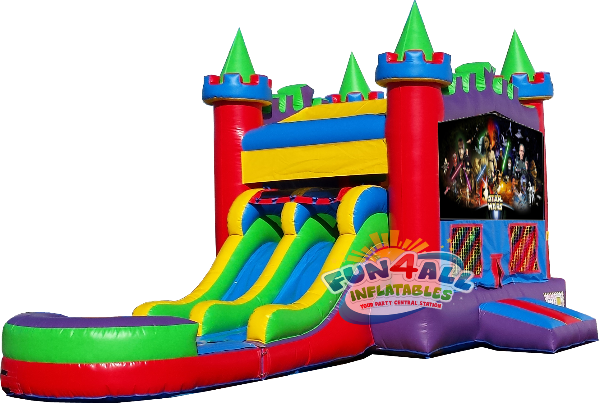 Kings Starwars Water Slide Rental Navarre, Gulf Breeze, - Water Slide (1930x1298)