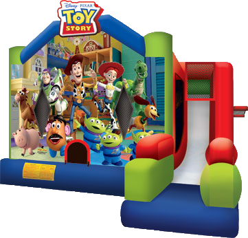 Toy Story Combo Moonwalk - Toy Story Jump Houses Rentals (361x346)