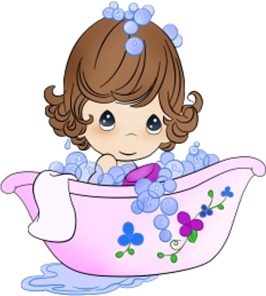 Funny Baby Girl - Cute Girl Baby Cartoon (600x600)