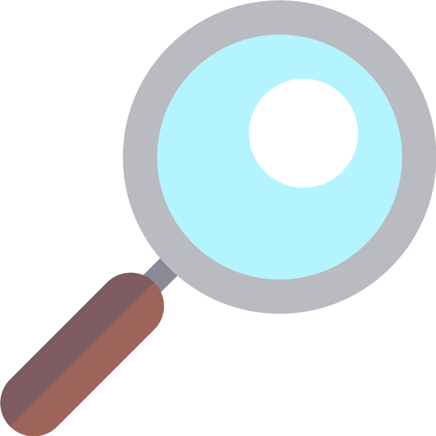 Magnifying Glass Graphic Design Designer - Magnifying Glass Vector Flat (1564x1564)