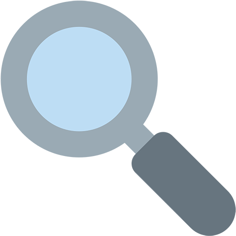 Left-pointing Magnifying Glass Emoji - Loupe Emoji (512x512)