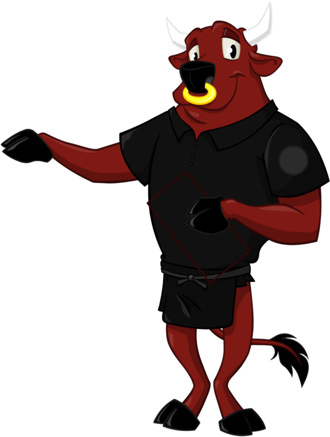 Welcome By Sepfeiffer - Bull Character Design (774x1032)