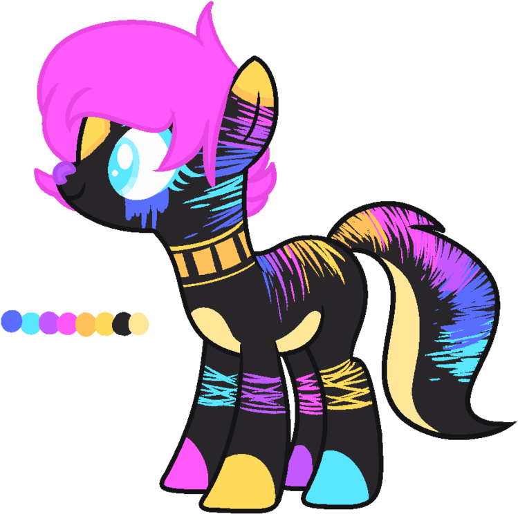 Paytony05 21 11 Neon Fox Pony By Paytony05 - Pony (1024x853)