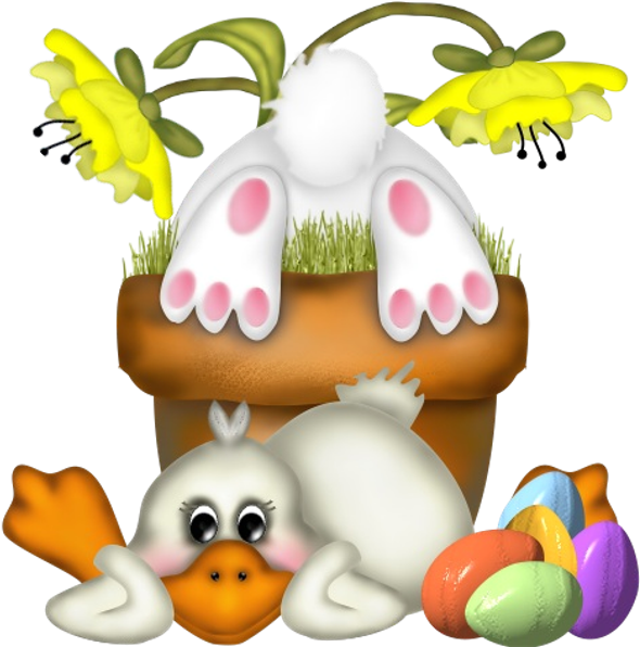Images Are On A Transparent Background Baby Yellow - Transparent Background Easter Clipart (600x600)