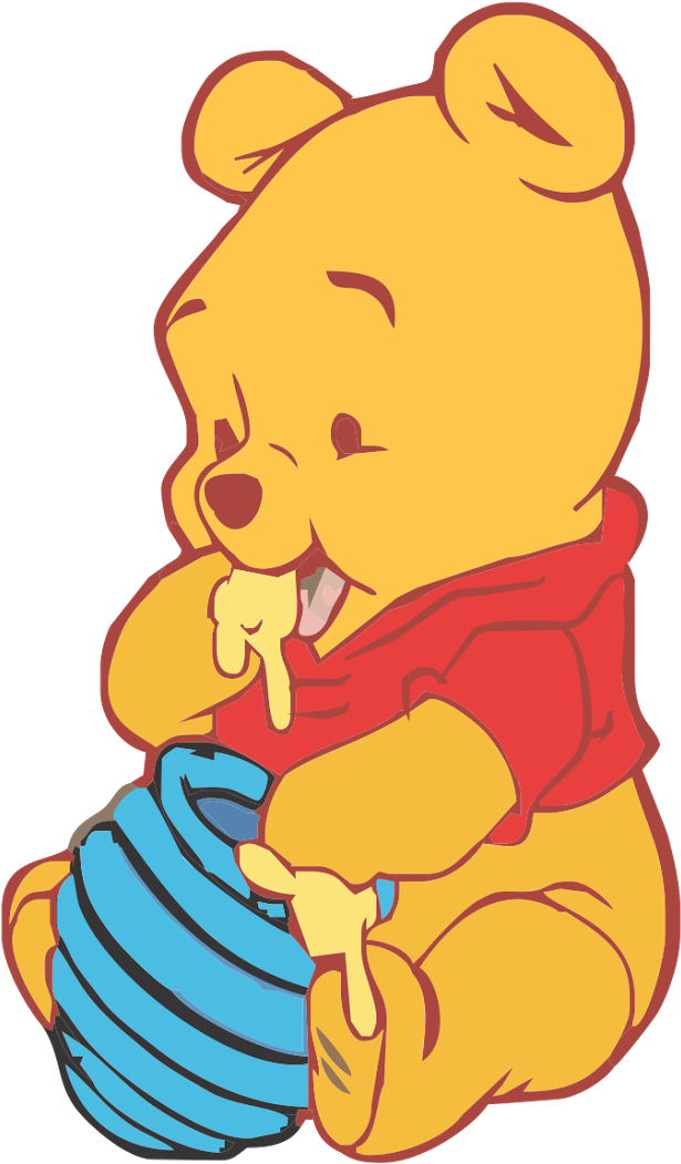 Baby Winnie The Pooh Vector (1600x1136)
