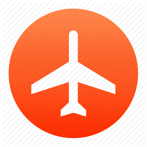 Airplane, Airport, Departure, Flight, Flying, Plane - Plane Icon Png Red (512x512)