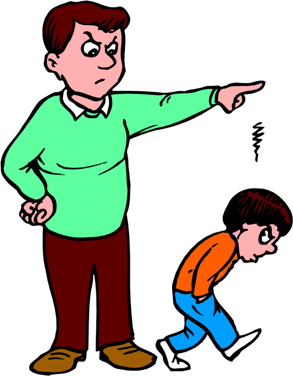 Fail Clipart Angry Parent - Obeying Parents (590x750)