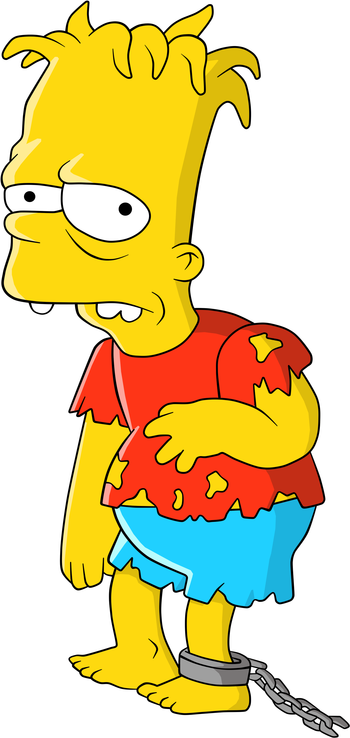 Bart Simpson Png - Hugo Simpson (1728x3000)