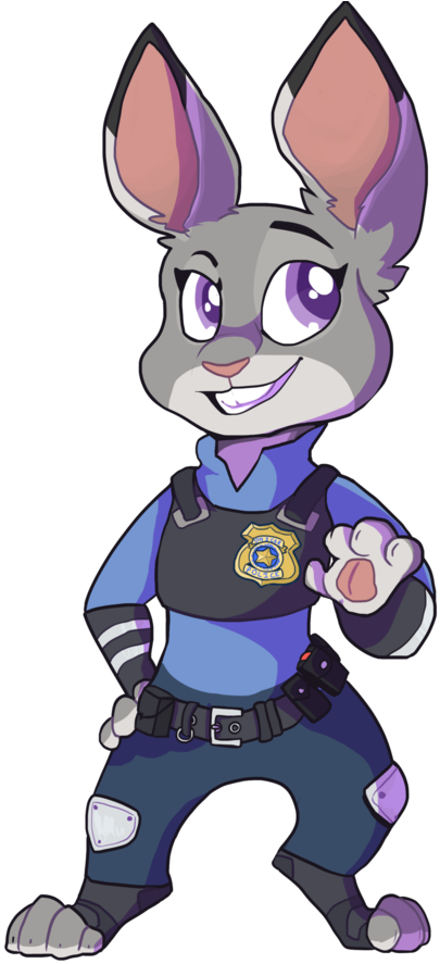 Officer Judy Hopps By Qayson - Cartoon (894x894)
