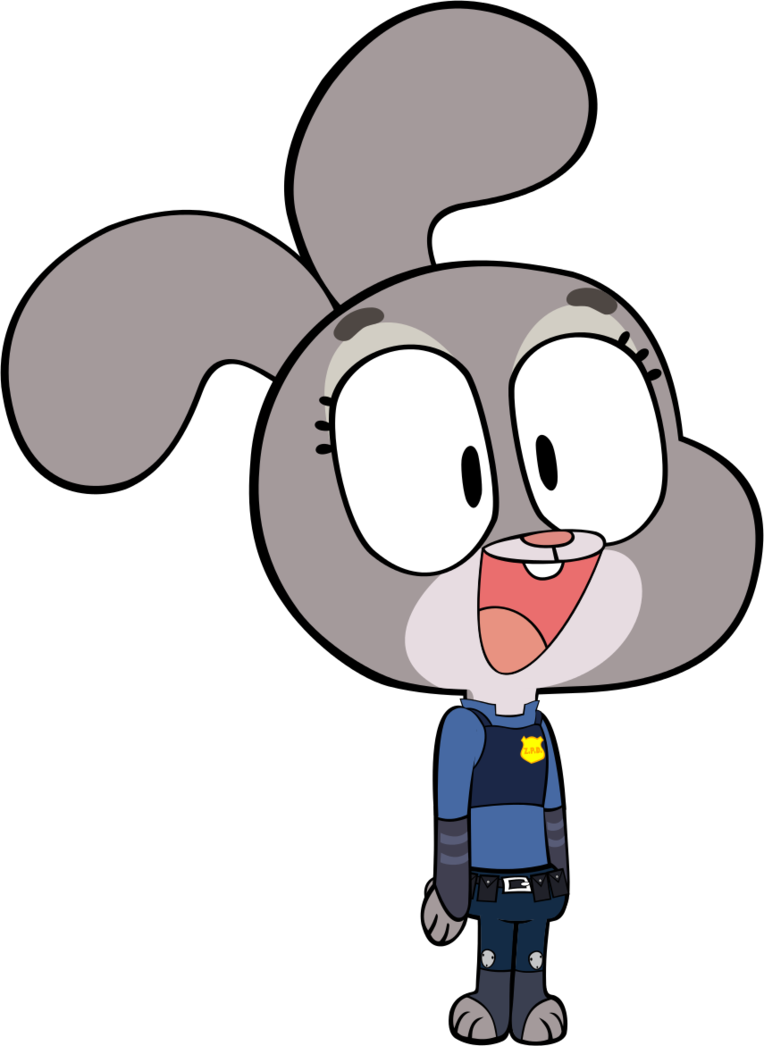 Judy Hopps Gumball Style By Megarainbowdash2000 - Gumball Megarainbowdash2000 (764x1046)