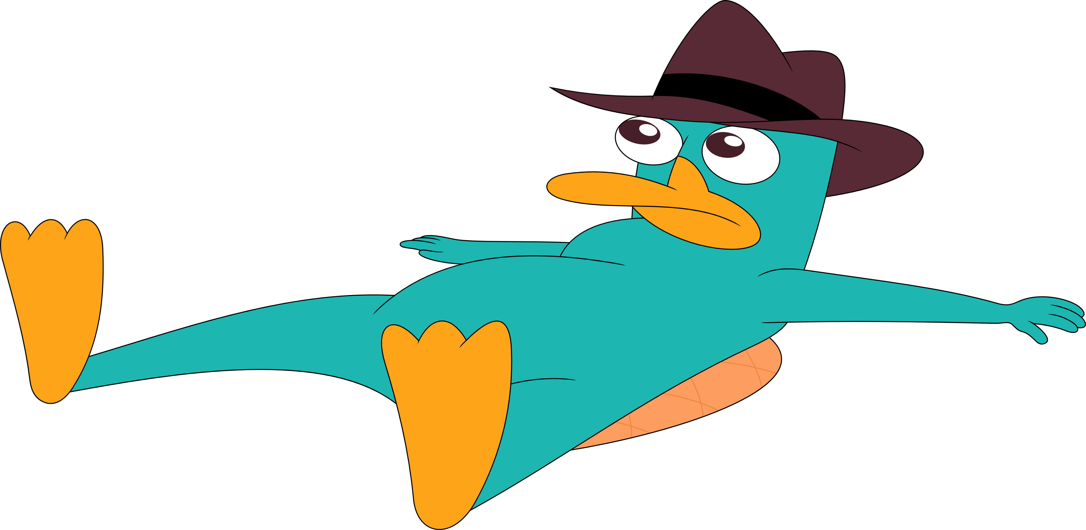 Agent P Has Fallen Flat By Porygon2z - Agent Perry The Platypus (3584x1750)