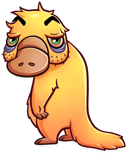 Platypus Sticker Telegram Snout Clip Art - Utkonos (512x512)